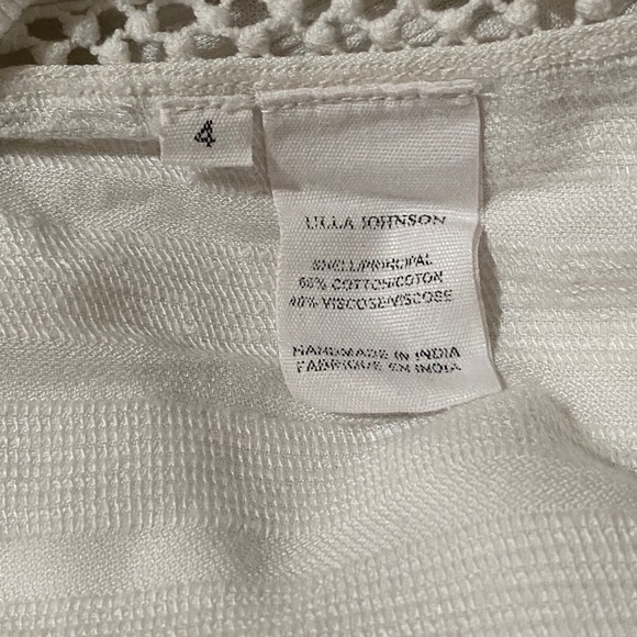 Ulla Johnson Miska Embroidered Crochet Blouse Top 4 - Picture 7 of 8